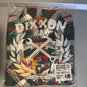 DIXXON Red and Green Plaid Men's Shirt